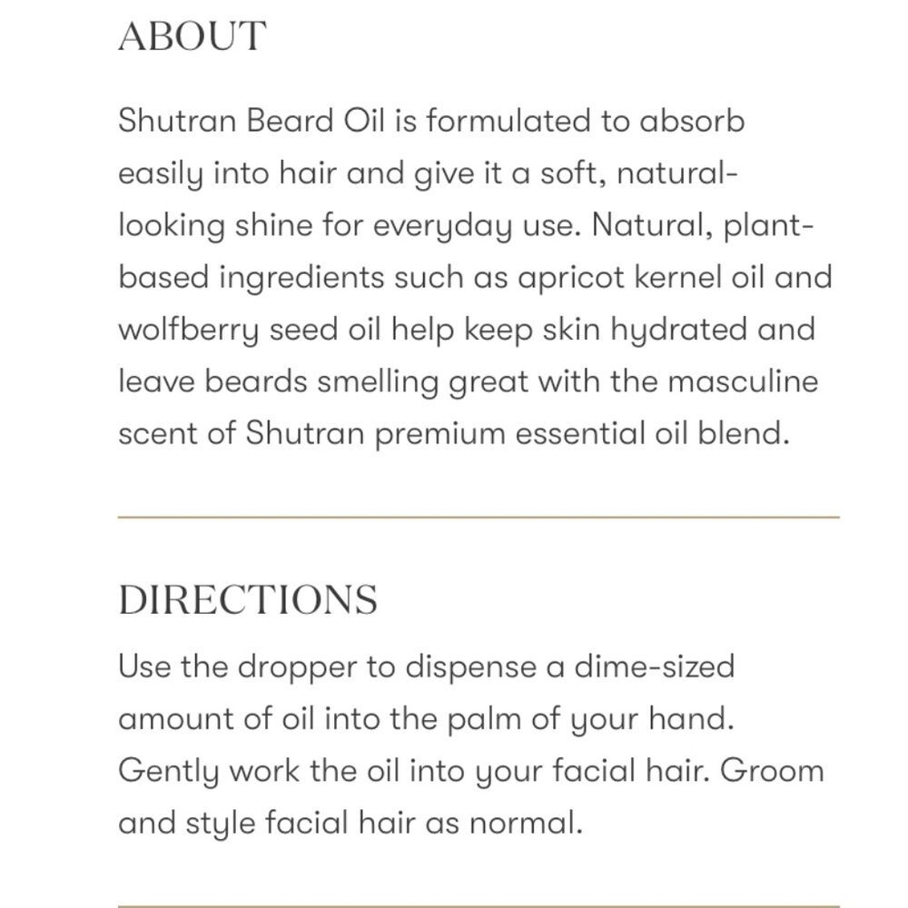 NWT Young Living Shutran Beard Oil - Picture 3 of 7